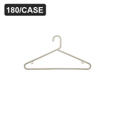 Heavyweight Plastic Hangers - Brown or White - Lodging Kit Company