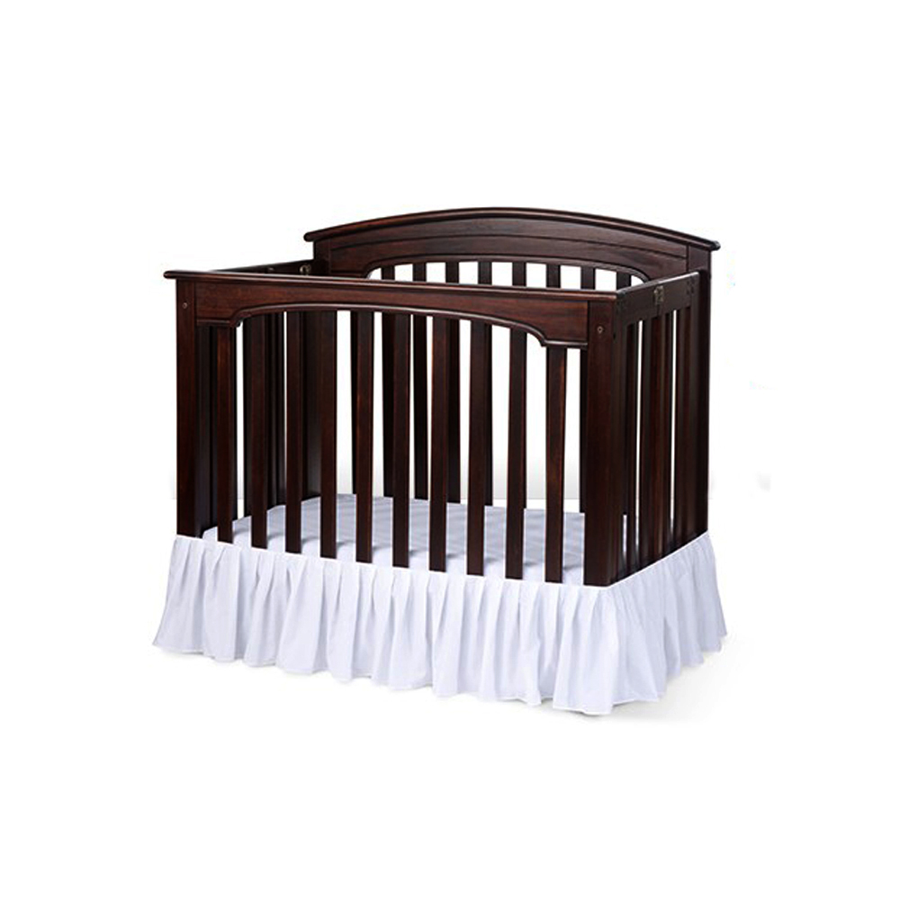 Crib Dust Ruffle Compact White Shelter Supplies